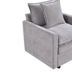 33.07 Poltrona imbottita con struttura in legno massello