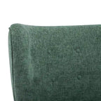 Poltroncina accentuata moderna senza braccioli Camille con seduta imbottita e struttura in legno massiccio