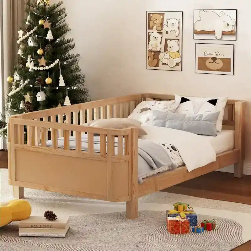 Letto basso in legno Letto a piattaforma in legno per bambini