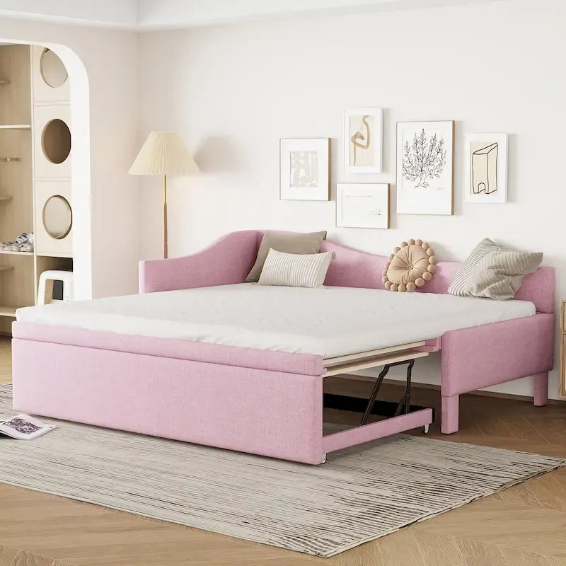 Divano letto a L singolo con letto estraibile a scomparsa