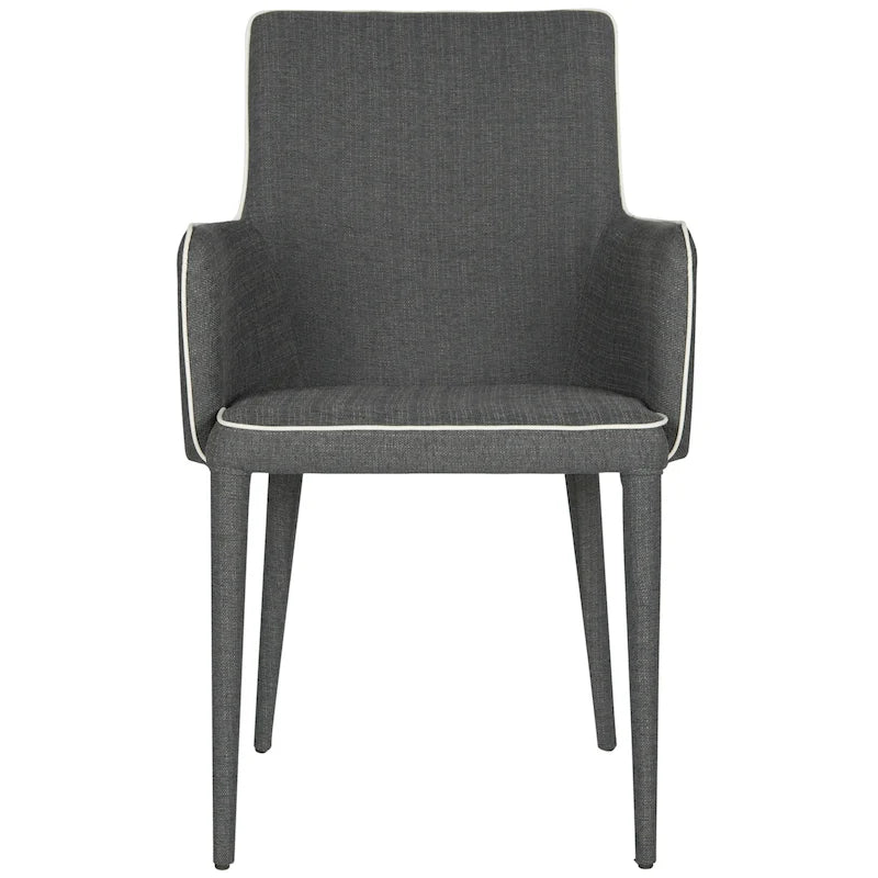 Sedia da pranzo moderna Mid-Century con braccioli - 23,6L x 21,6P x 35,5A
