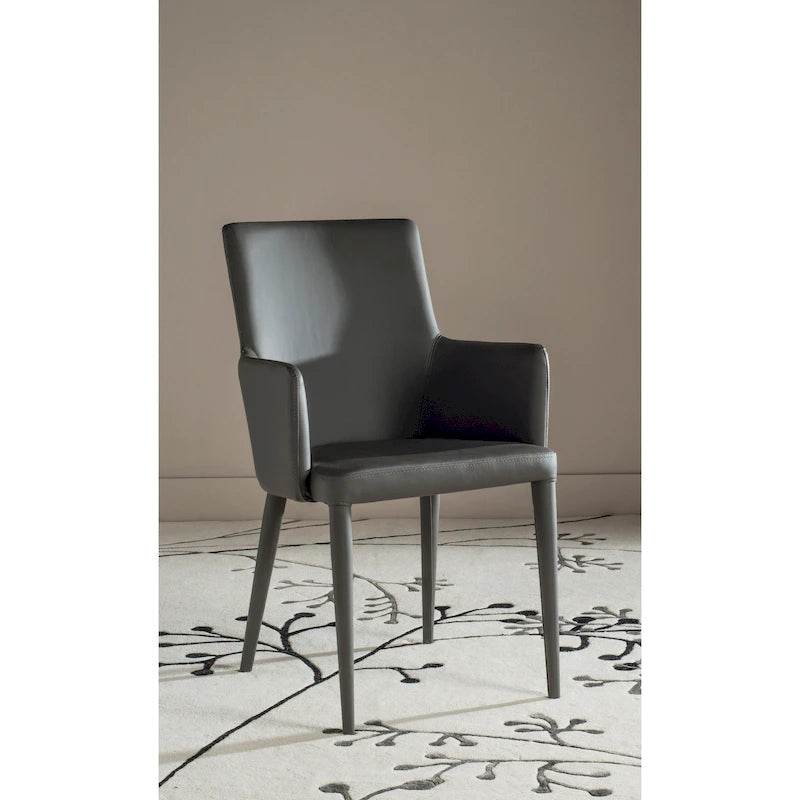 Sedia da pranzo moderna Mid-Century con braccioli - 23,6L x 21,6P x 35,5A