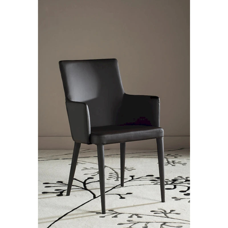 Sedia da pranzo moderna Mid-Century con braccioli - 23,6L x 21,6P x 35,5A