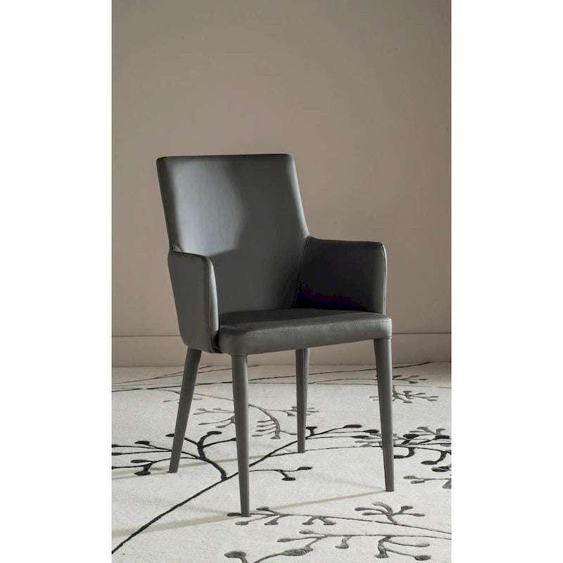 Sedia da pranzo moderna Mid-Century con braccioli - 23,6L x 21,6P x 35,5A