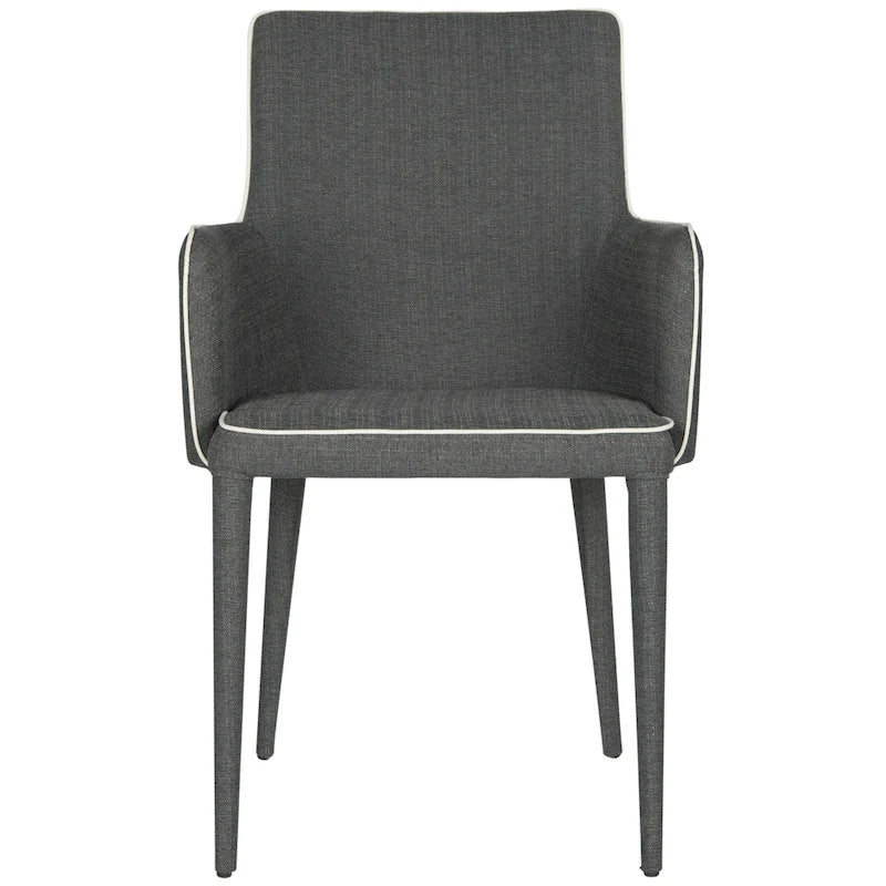 Sedia da pranzo moderna Mid-Century con braccioli - 23,6L x 21,6P x 35,5A