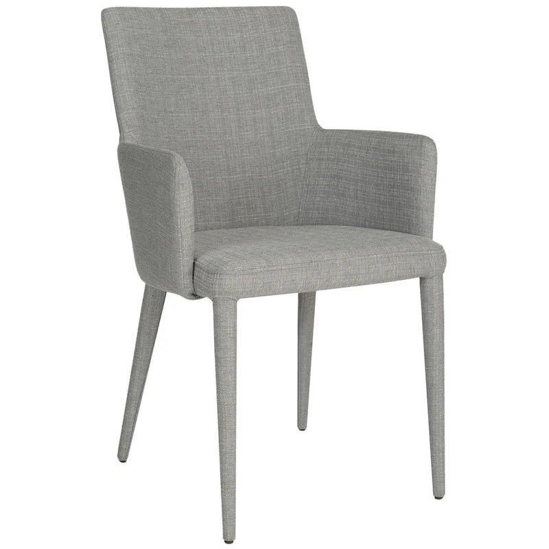 Sedia da pranzo moderna Mid-Century con braccioli - 23,6L x 21,6P x 35,5A