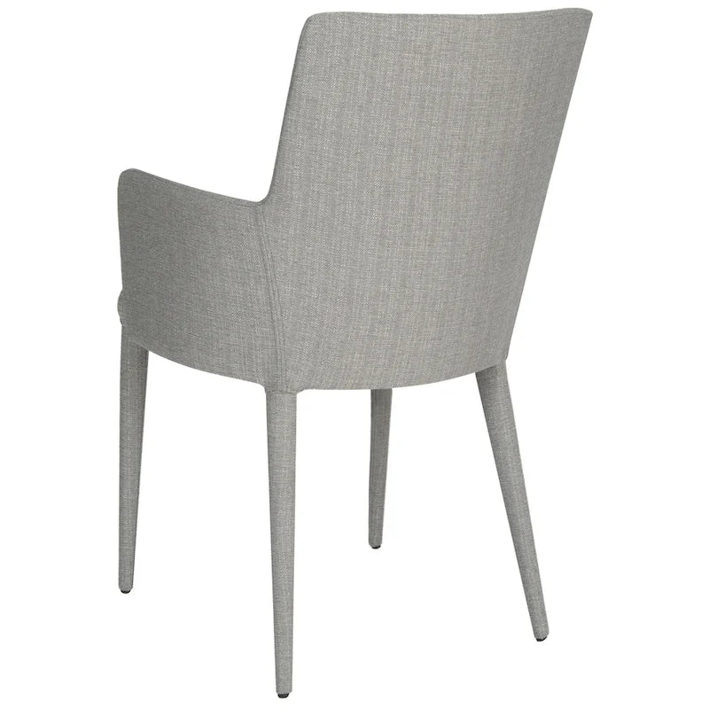 Sedia da pranzo moderna Mid-Century con braccioli - 23,6L x 21,6P x 35,5A