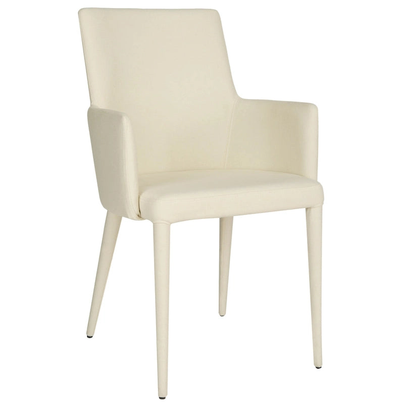 Sedia da pranzo moderna Mid-Century con braccioli - 23,6L x 21,6P x 35,5A