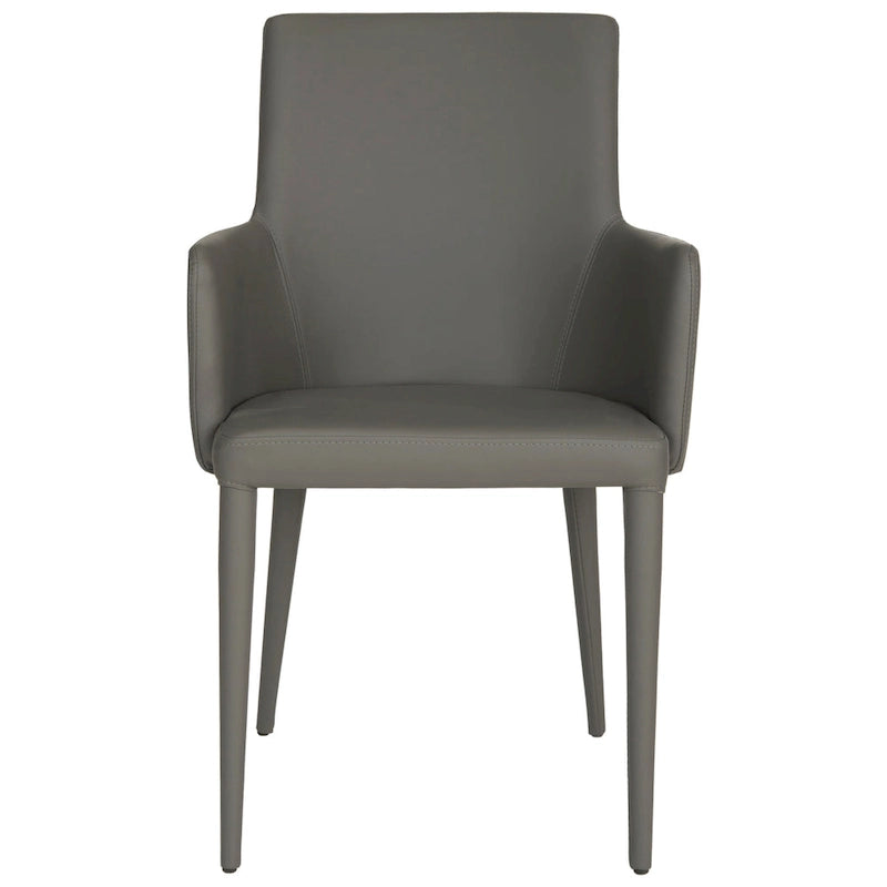 Sedia da pranzo moderna Mid-Century con braccioli - 23,6L x 21,6P x 35,5A