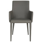 Sedia da pranzo moderna Mid-Century con braccioli - 23,6L x 21,6P x 35,5A