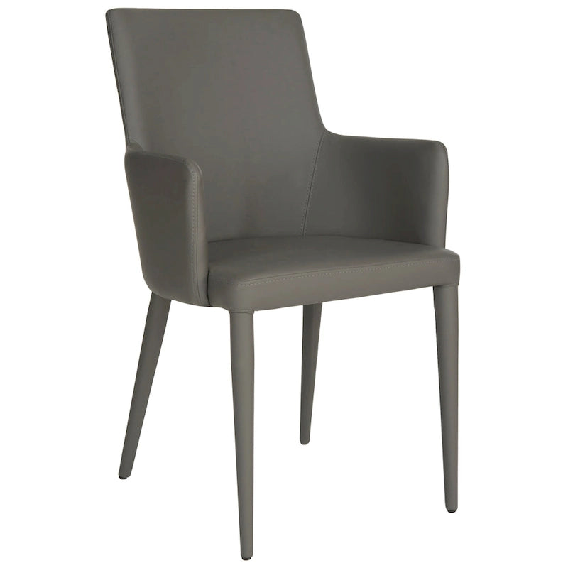 Sedia da pranzo moderna Mid-Century con braccioli - 23,6L x 21,6P x 35,5A