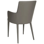 Sedia da pranzo moderna Mid-Century con braccioli - 23,6L x 21,6P x 35,5A