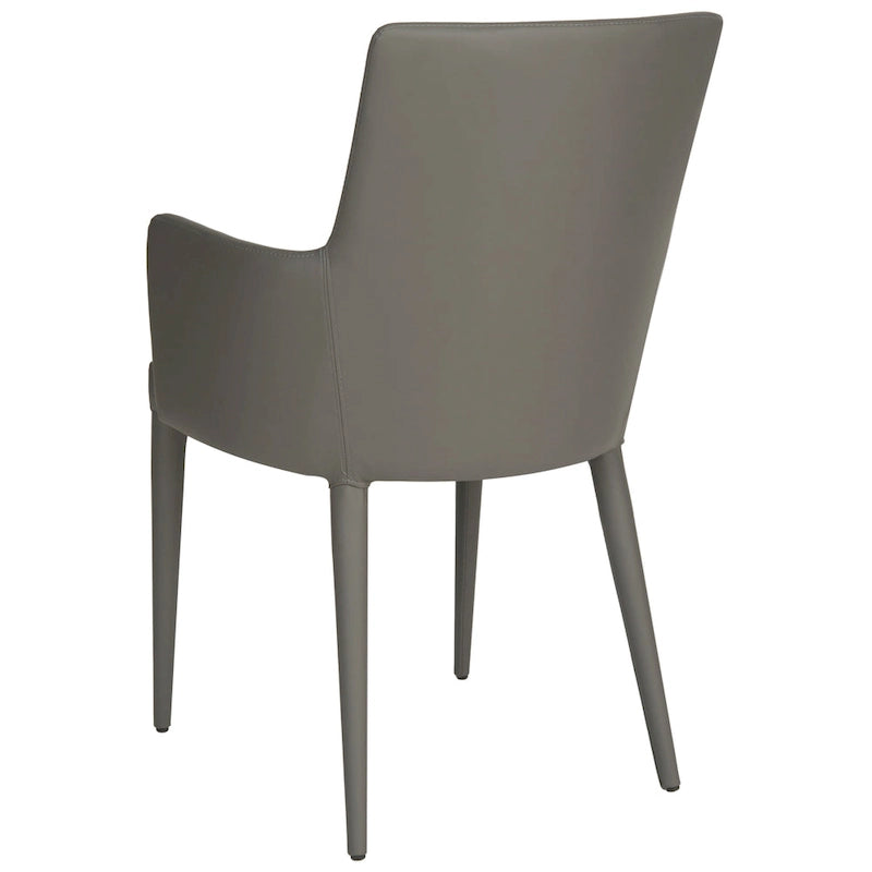 Sedia da pranzo moderna Mid-Century con braccioli - 23,6L x 21,6P x 35,5A