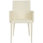 Sedia da pranzo moderna Mid-Century con braccioli - 23,6L x 21,6P x 35,5A