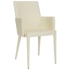Sedia da pranzo moderna Mid-Century con braccioli - 23,6L x 21,6P x 35,5A