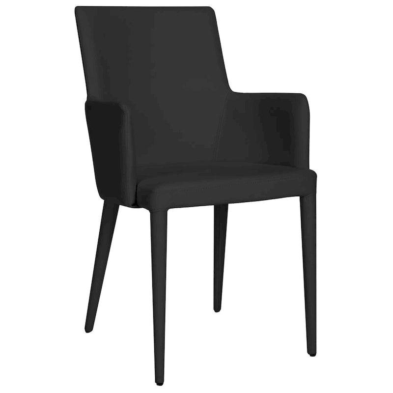 Sedia da pranzo moderna Mid-Century con braccioli - 23,6L x 21,6P x 35,5A