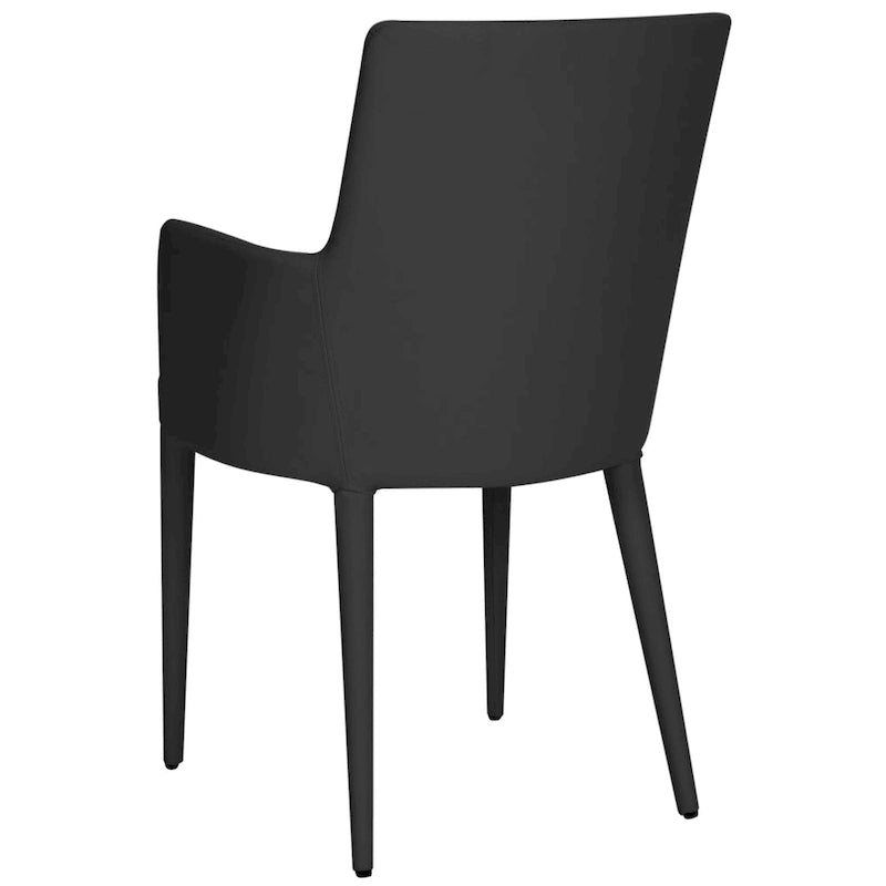Sedia da pranzo moderna Mid-Century con braccioli - 23,6L x 21,6P x 35,5A