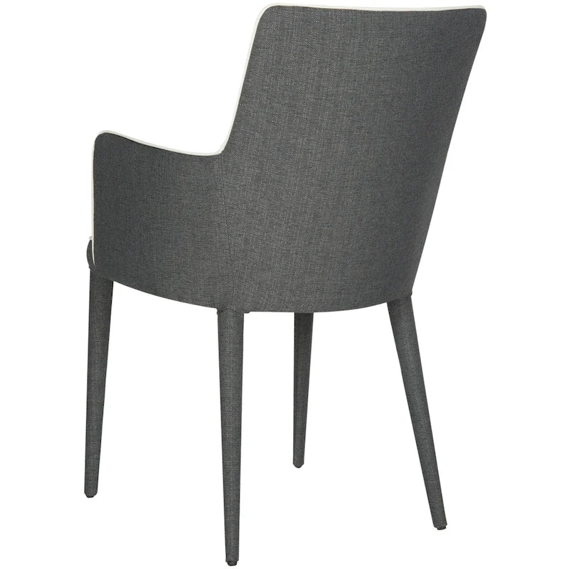 Sedia da pranzo moderna Mid-Century con braccioli - 23,6L x 21,6P x 35,5A