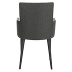 Sedia da pranzo moderna Mid-Century con braccioli - 23,6L x 21,6P x 35,5A