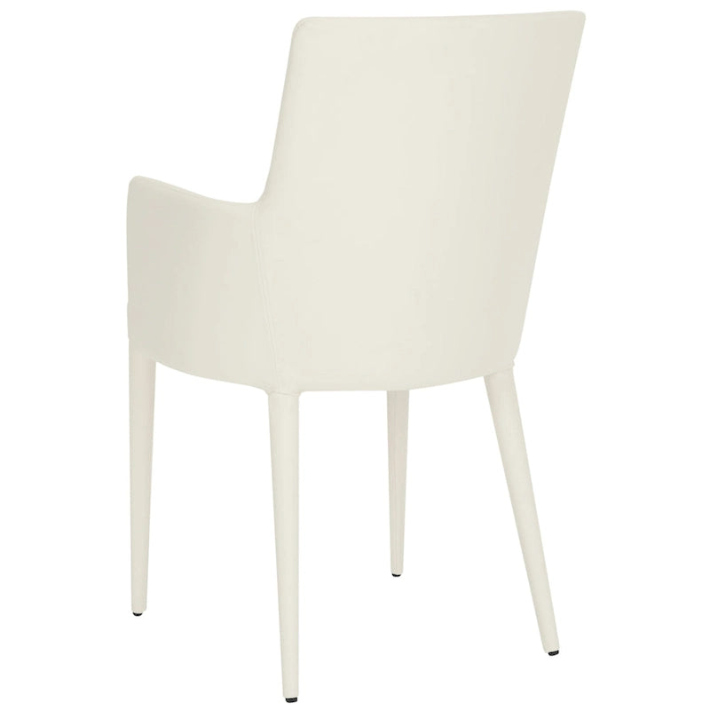 Sedia da pranzo moderna Mid-Century con braccioli - 23,6L x 21,6P x 35,5A
