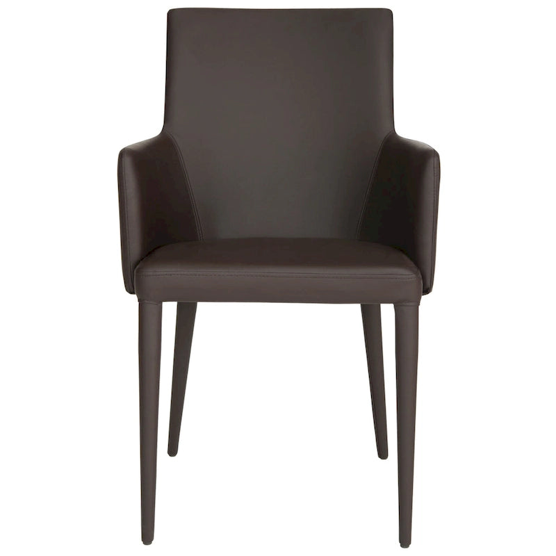 Sedia da pranzo moderna Mid-Century con braccioli - 23,6L x 21,6P x 35,5A