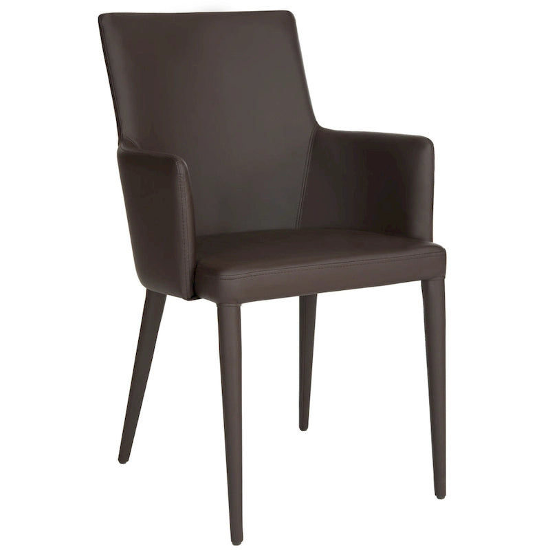 Sedia da pranzo moderna Mid-Century con braccioli - 23,6L x 21,6P x 35,5A