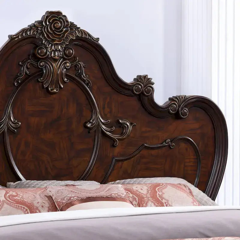 Set camera da letto 6 pezzi in legno massello tradizionale Furniture of America Eugene