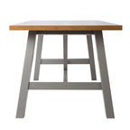 Tavolo da pranzo in legno naturale/grigio stile Modern Farmhouse