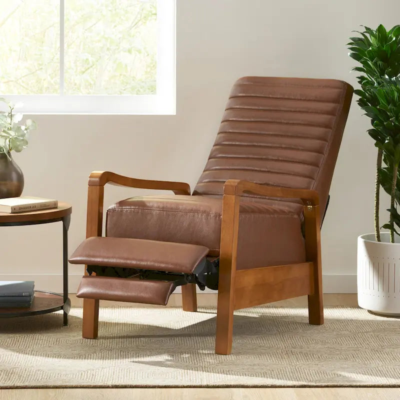 Poltrona reclinabile Munro Channel Stitch Pushback di Christopher Knight Home