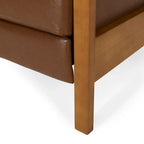 Poltrona reclinabile Munro Channel Stitch Pushback di Christopher Knight Home