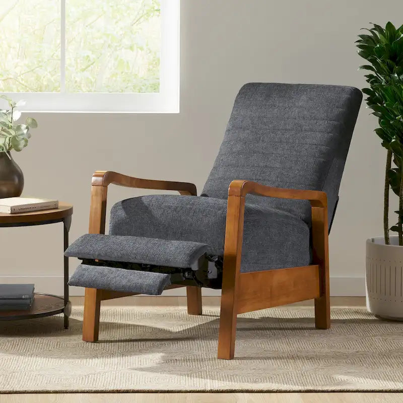 Poltrona reclinabile Munro Channel Stitch Pushback di Christopher Knight Home