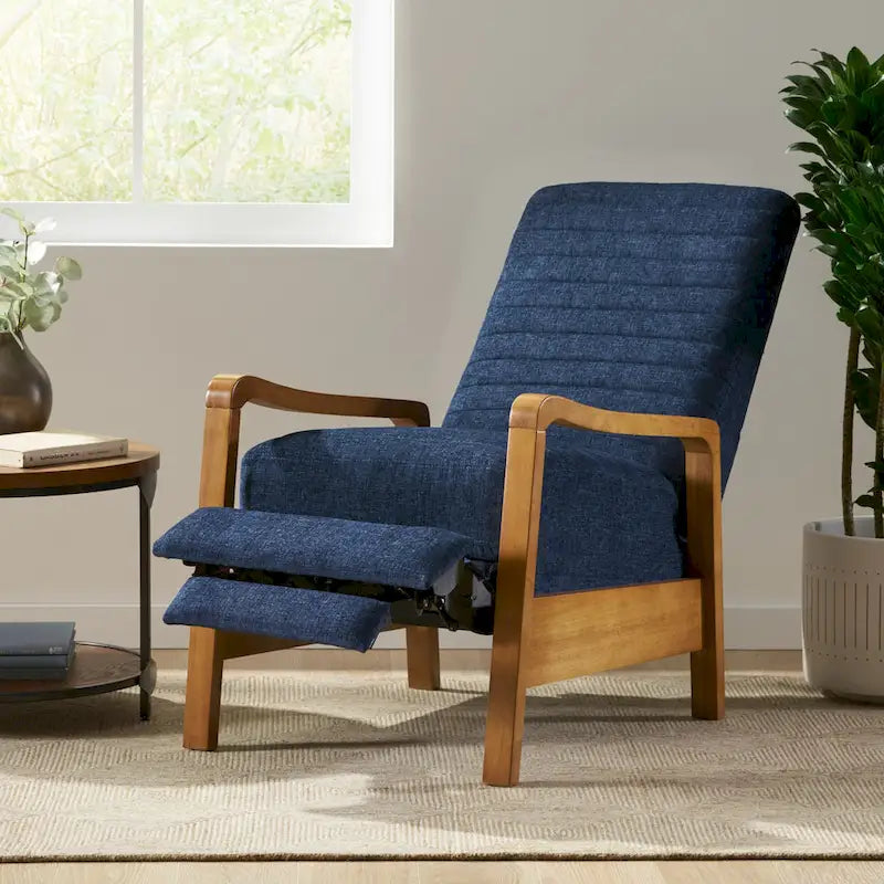Poltrona reclinabile Munro Channel Stitch Pushback di Christopher Knight Home