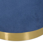 Poltrona club girevole Cardan Modern Glam in velluto con schienale aperto - 26.25 L x 24.25 P x 28.50 A