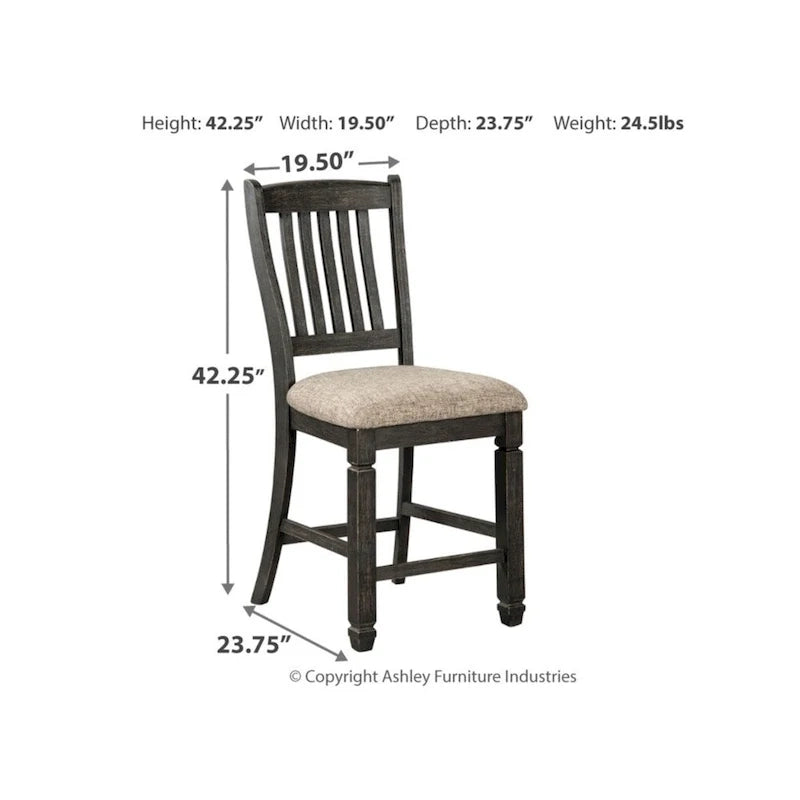 Sgabello da bar ad altezza bancone Tyler Creek - Set di 2