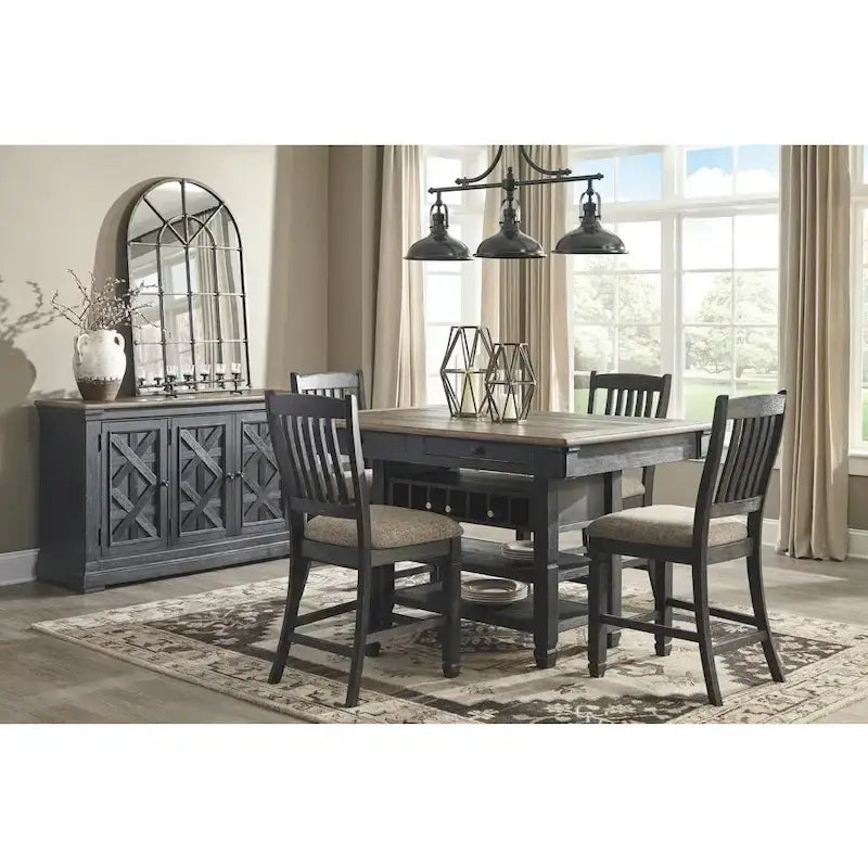 Sgabello da bar ad altezza bancone Tyler Creek - Set di 2