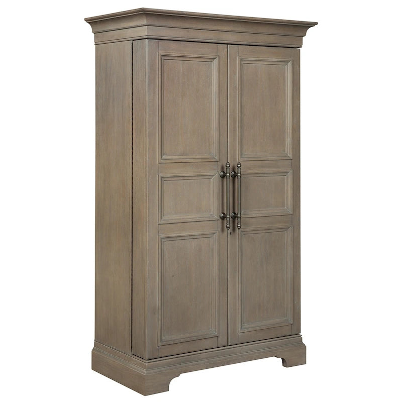 Mobile portabottiglie e bar Brown Grey Distressed Wood di Howard Miller