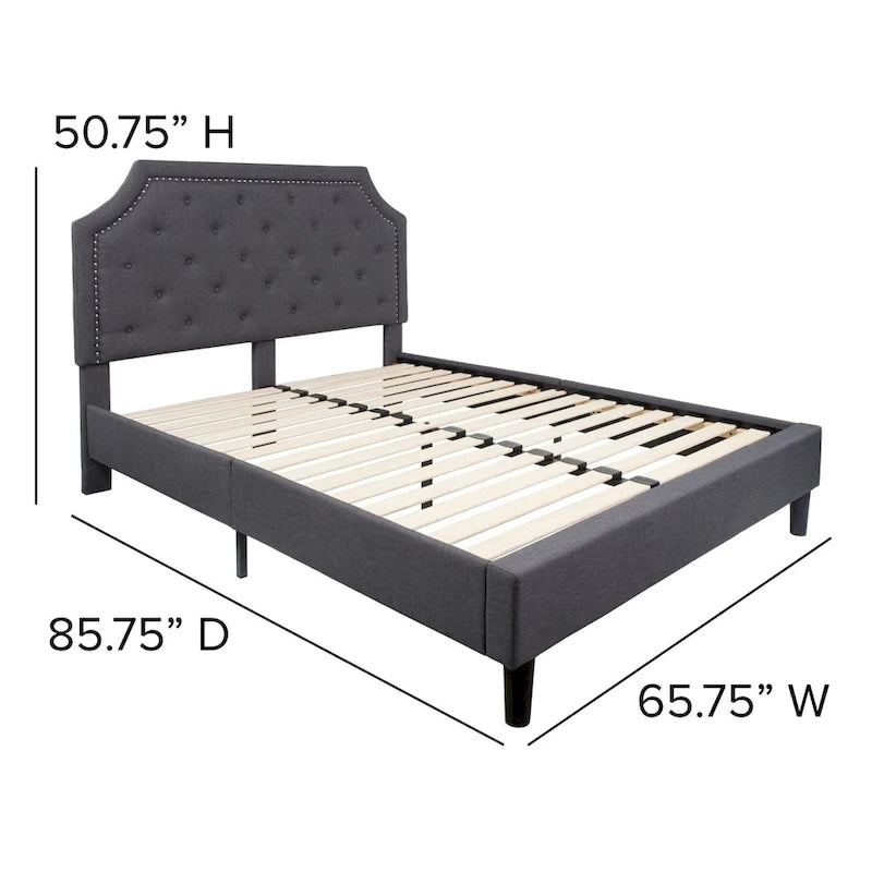 Letto imbottito con materasso a molle insacchettate da 25 cm