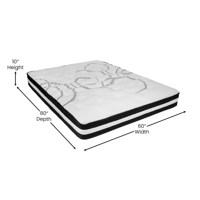 Letto imbottito con materasso a molle insacchettate da 25 cm