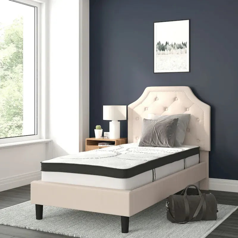 Letto imbottito con materasso a molle insacchettate da 25 cm