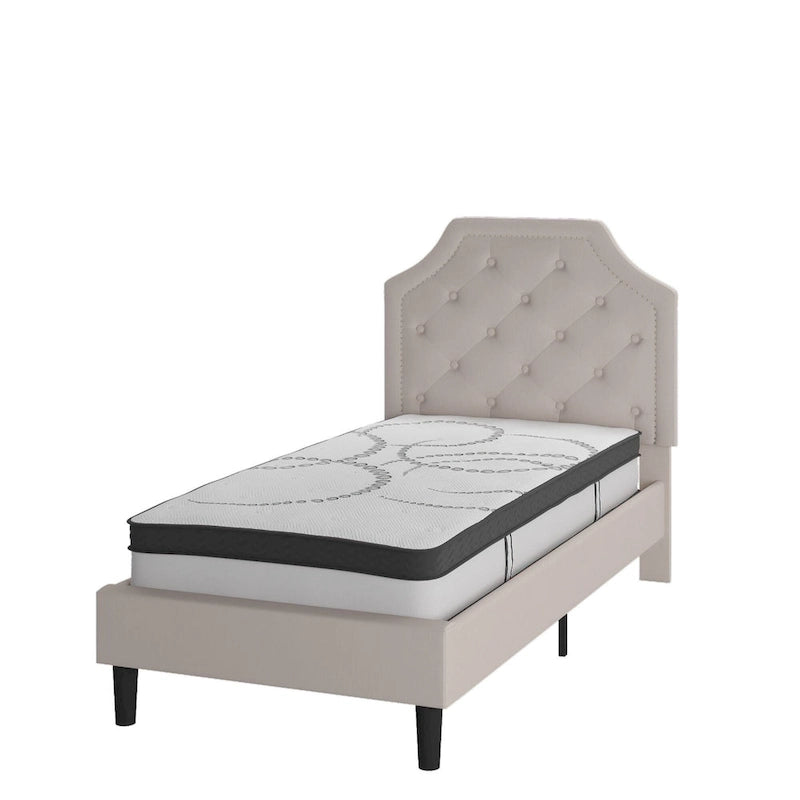 Letto imbottito con materasso a molle insacchettate da 25 cm