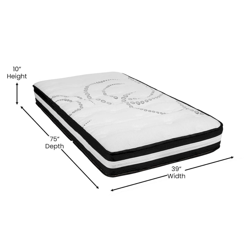 Letto imbottito con materasso a molle insacchettate da 25 cm