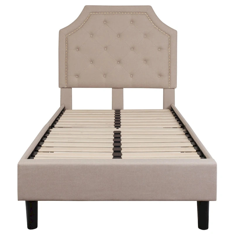 Letto imbottito con materasso a molle insacchettate da 25 cm
