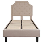 Letto imbottito con materasso a molle insacchettate da 25 cm