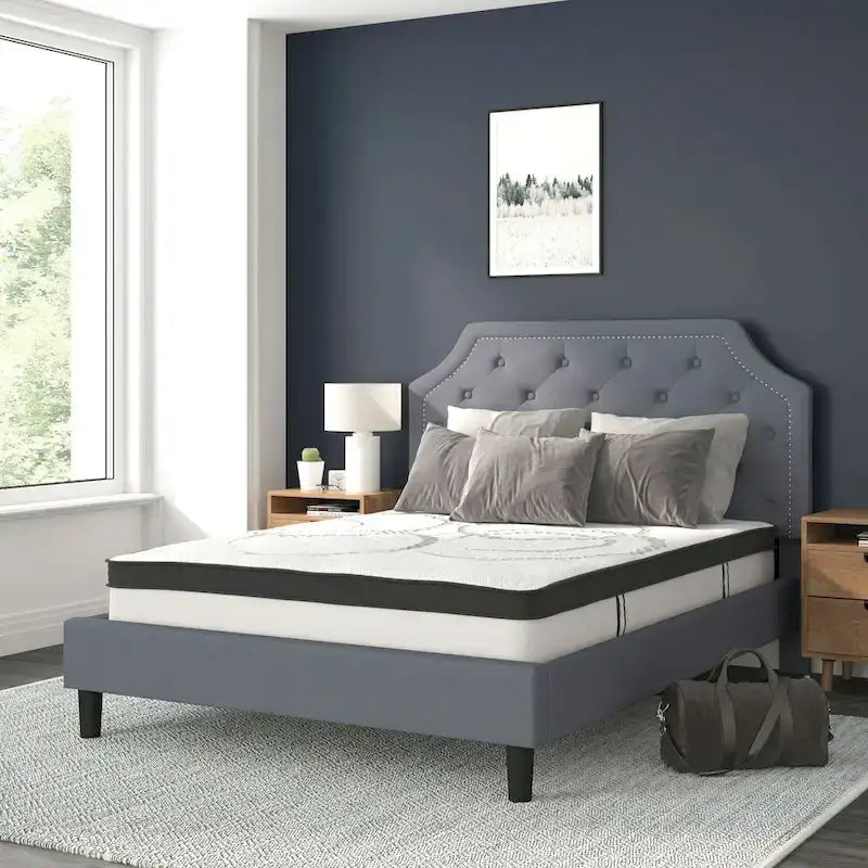 Letto imbottito con materasso a molle insacchettate da 25 cm