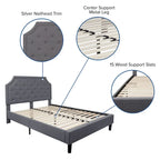 Letto imbottito con materasso a molle insacchettate da 25 cm
