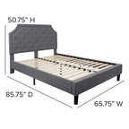 Letto imbottito con materasso a molle insacchettate da 25 cm