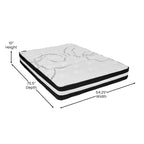 Letto imbottito con materasso a molle insacchettate da 25 cm