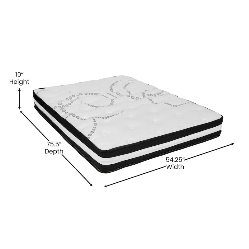 Letto imbottito con materasso a molle insacchettate da 25 cm