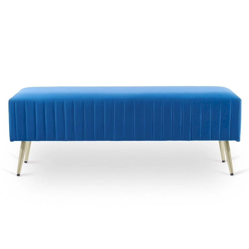 46 panche moderne imbottite per letto e ingresso con seduta in velluto imbottita