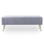 46 panche moderne imbottite per letto e ingresso con seduta in velluto imbottita